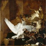 Jan Baptist Weenix Still Life with a Dead Swan oil painting reproduction